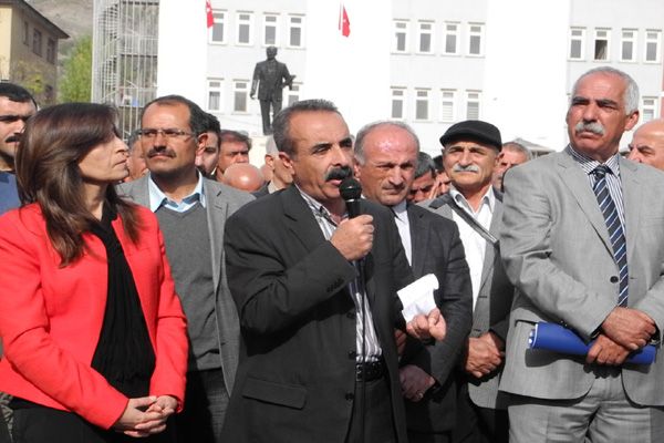 Tunceli’de çadırın kaldırılması protesto edildi galerisi resim 2