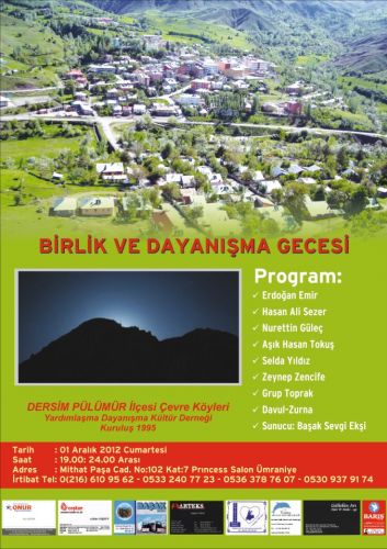 Pülümürlüler Dayanışma Gecesi düzenleyecek galerisi resim 1