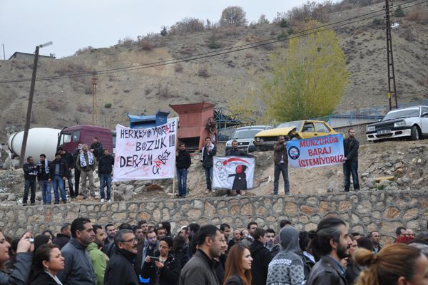 Tunceli'de Baraj Protestosuna 7 Bin Kişi Katıldı galerisi resim 1