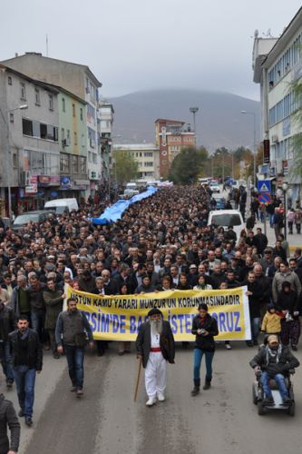 Tunceli'de Baraj Protestosuna 7 Bin Kişi Katıldı galerisi resim 2