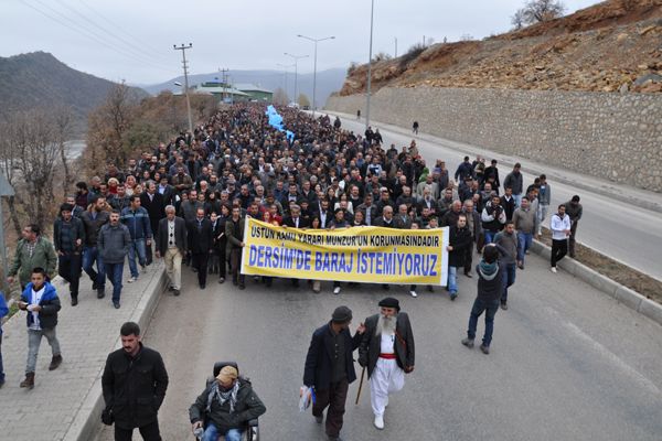 Tunceli'de Baraj Protestosuna 7 Bin Kişi Katıldı galerisi resim 8