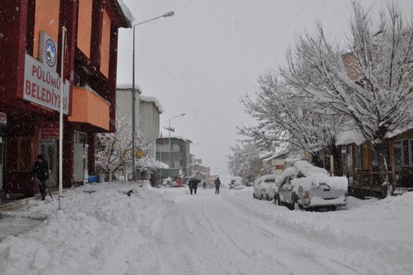 Pülümür’de Yoğun Kar Yağışı galerisi resim 4