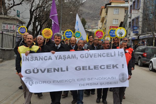 BES üyelerinden yürüyüşlü protesto galerisi resim 2