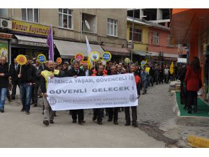 BES üyelerinden yürüyüşlü protesto