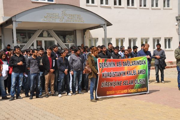 Tunceli Üniversitesinde Dicle Protestosu galerisi resim 1