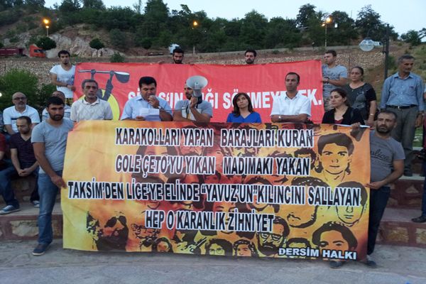 Tunceli'de Sivas Olayları Protestosu galerisi resim 2