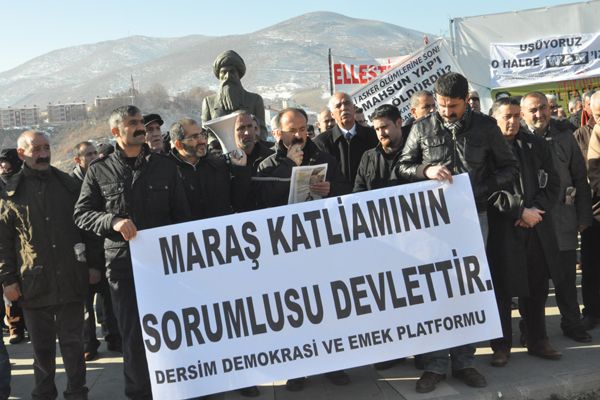 Tunceli’de Maraş tepkisi galerisi resim 1