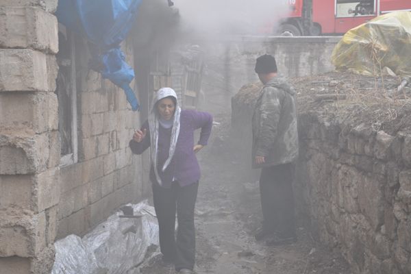 Tunceli'de Ahırda Yangın galerisi resim 1