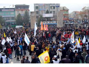 Tunceli’de İş Bırakma Eylemine Destek