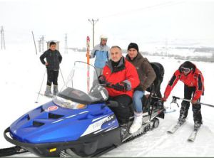 Ovacık’ta Kayak Keyfi Başladı