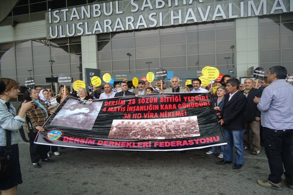 "Sabiha Gökçen"de Dersim katliamı eylemi galerisi resim 1