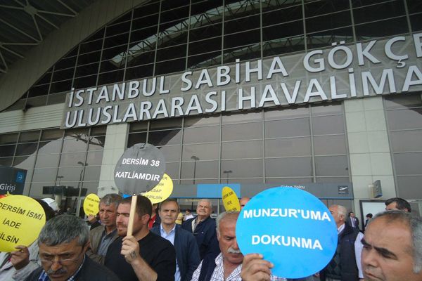 "Sabiha Gökçen"de Dersim katliamı eylemi galerisi resim 3