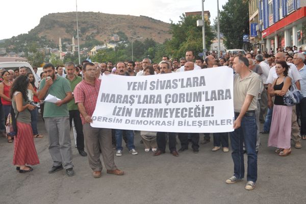 Malatya'daki Olay, Tunceli'de protesto edildi galerisi resim 1