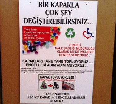 Halk Sağlığı Müdürlüğünden kapak toplama kampanyas galerisi resim 1