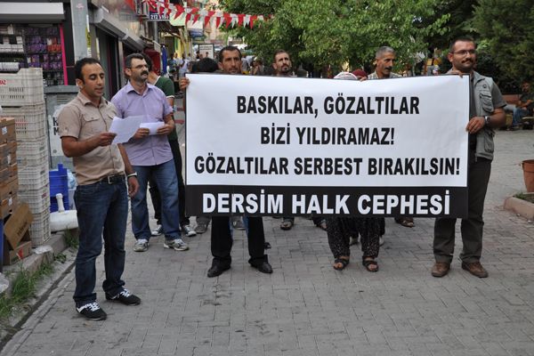 Dersim Halk Cephesi gözaltıları protesto etti galerisi resim 2