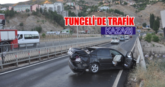 Tunceli'deki Trafik Kazası Mobese Kamerasında