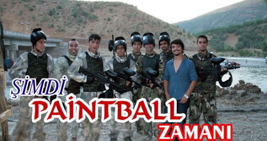 Çatışma bitti Paintball parkuru kuruldu