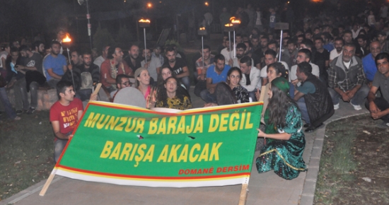 Tunceli'de Baraj, Birahane ve Yozlaşma Protestosu