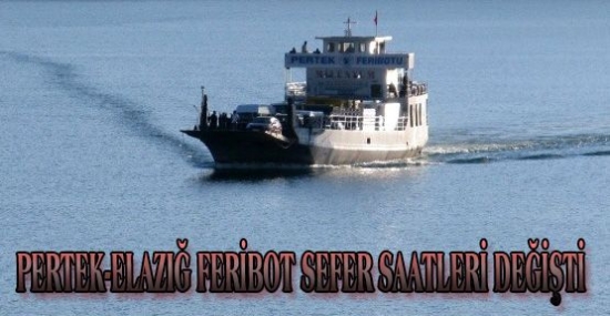 Feribot Saatleri Değişiyor