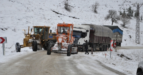 Kar Yağışı Tunceli'de Ulaşımı Olumsuz Etkiliyor