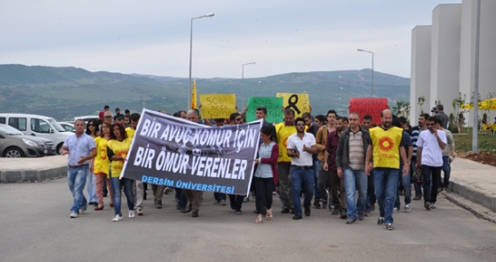 Maden Faciasına Yürüyüşlü Protesto