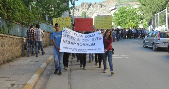 DHF ve Halk Cephesi’nden Soma protestosu