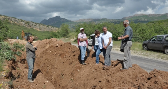 Altun, Hagü Su Hattı Çalışmalarını Yerinde İnceledi