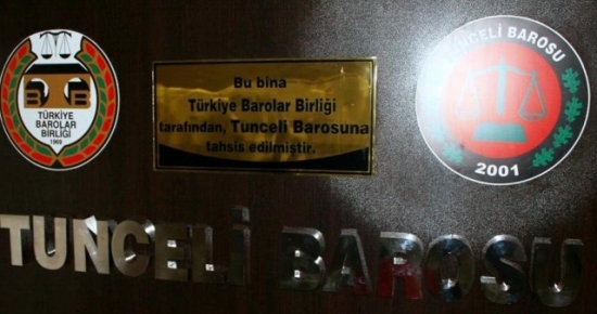 Tunceli Barosundan kınama