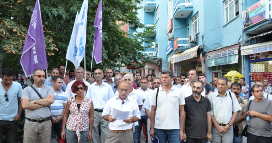 KESK, Asansör faciasını ve torba yasasını protesto etti