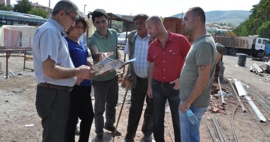 Eş Başkan Altun,Otogar İnşaatını İnceledi