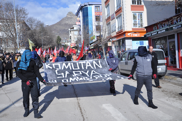 Kobani'de öldürülen Sibel Bulut için Dersim’de yürüyüş