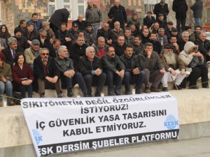 Dersim Kesk'ten İç Güvenlik Yasasına tepki