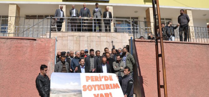 Dersim’de baraj protestosu