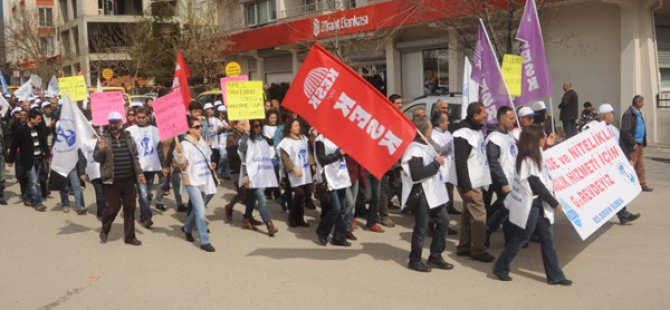 SES Dersim Şubesinden insanca çalışma yürüyüşü