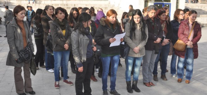 Dersim’li kadınlar şiddeti protesto etti