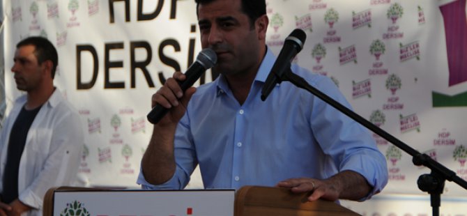 Demirtaş, Cumhurbaşkanı ve Başbakana yüklendi