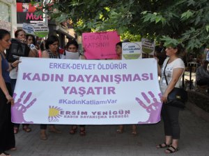 Kadınlar, kadına yönelik  şiddeti protesto etti