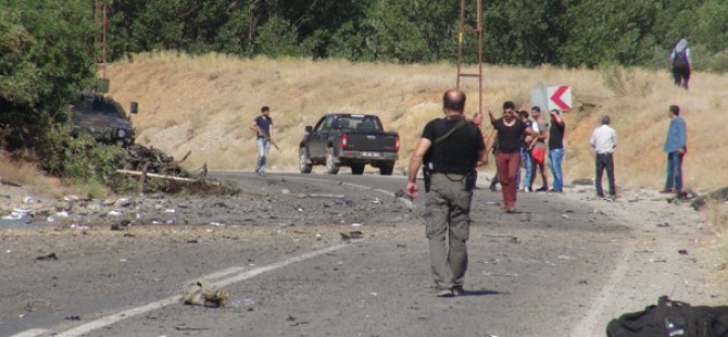 Ovacık’ta bombalı saldırı:1 polis ağır yaralı