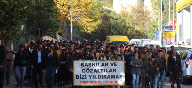 Dersim’de öğrencilerin gözaltına alınması protesto edildi