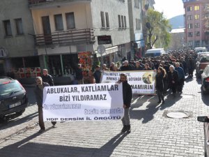 Sokağa çıkma yasakları Dersim’de protesto edildi