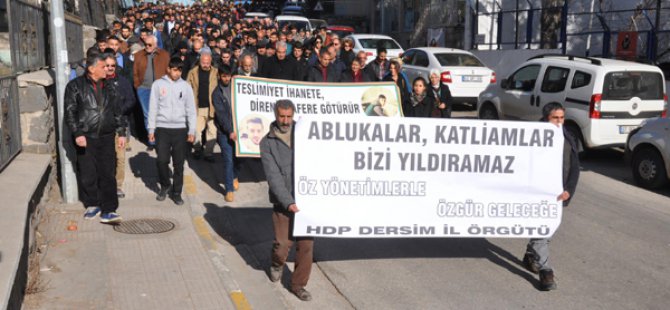 Sokağa çıkma yasakları Dersim’de protesto edildi