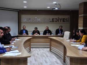 Dersim Belediye eşbaşkanları birim müdürleri ile bir araya geldi