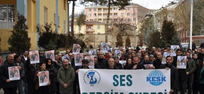 SES Dersim Şubesi Yural’ın öldürülmesini protesto etti