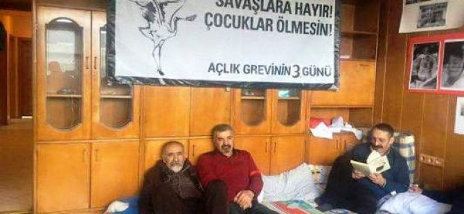 Aleviler savaşa karşı süresiz açlık grevinde