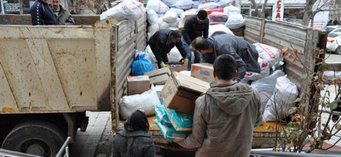 Dersim’de toplanan yardımlar yola çıkarıldı