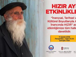 Alevi İnancında Hızır Etkinliği yarın yapılacak