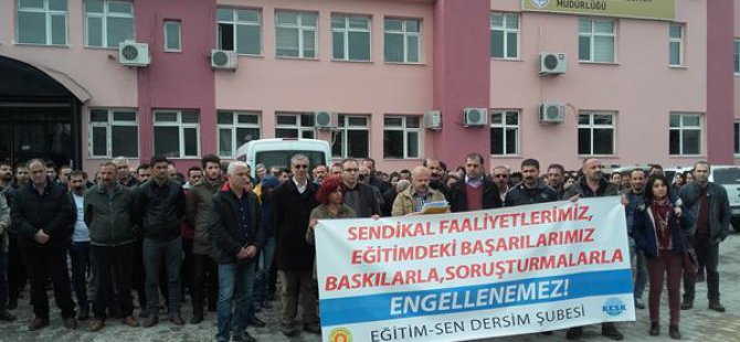 Eğitim Sen soruşturmalara tepki gösterdi