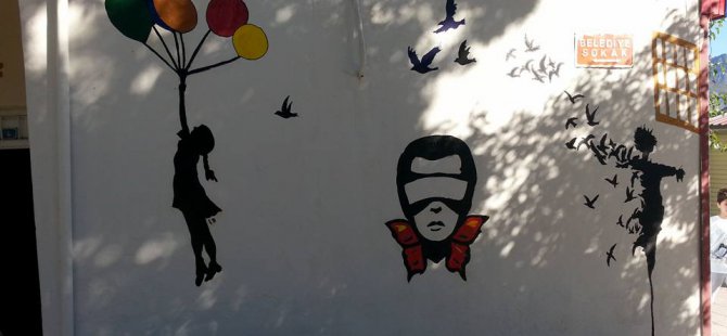 Dersim’de duvarlar grafiti ile renkleniyor