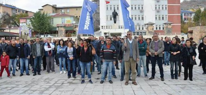 Dersim’de ihraç protestosu