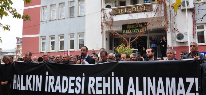 Dersim’de gözaltılar protesto edildi